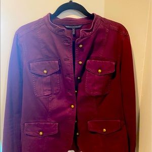 Jacket cute burgundy red jacket